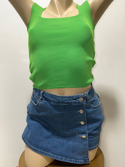 Colorful Green Top