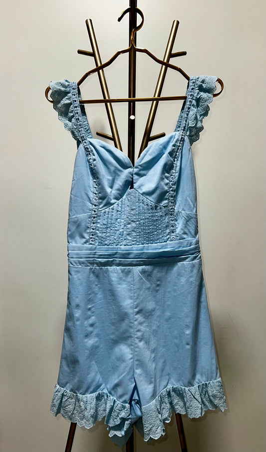 Short Blue Jumpsuit