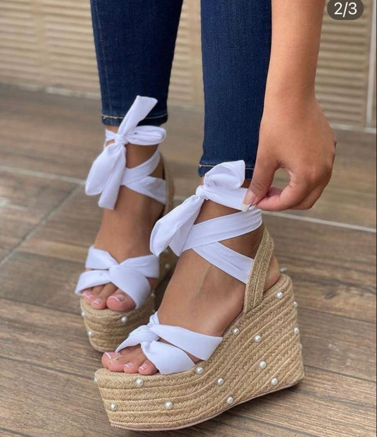 White Pearl Sandals